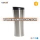 stainless steel insulated thermos travel mug with handle lid