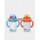 Custom design multicolor cute baby bulletproof glass water bottle with handle