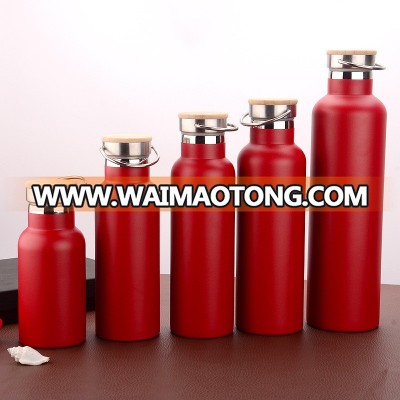 Stainless Steel Vacuum Insulated Water Bottle With 2 Lids,  Multiple Sizes &amp; Colors Durable Powder Coated Water Bottle