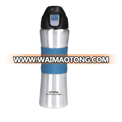 Stainless Steel Sports Bottle Insulated Water Bottle Hydration Bottle 0.5 Liter Capacity