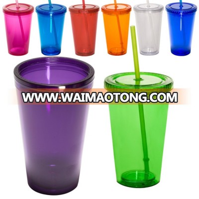 Cool Style Plastic Water Bottle Sturdy Sipper with Straw