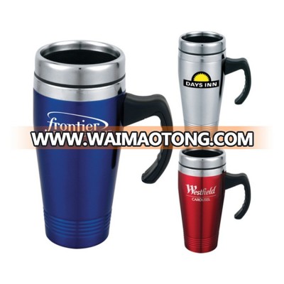 Promotional 16 OZ Stainless Steel Travel Mug with Handle